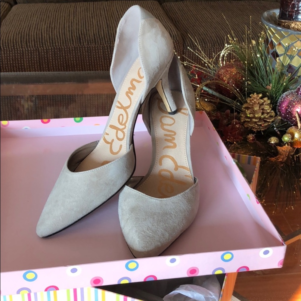 Sam Edelman grey suede pumps - Picture 1 of 6